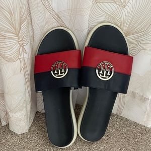 tommy hilfiger Navy and Red Sandals